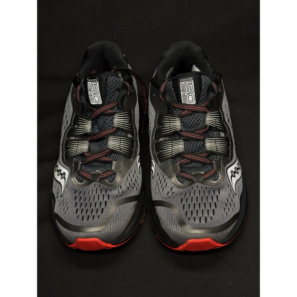 Saucony Zealot ISO 3 Reflex Womens Running Shoes Grey Black Coral S10399-1 - Picture 3 of 12